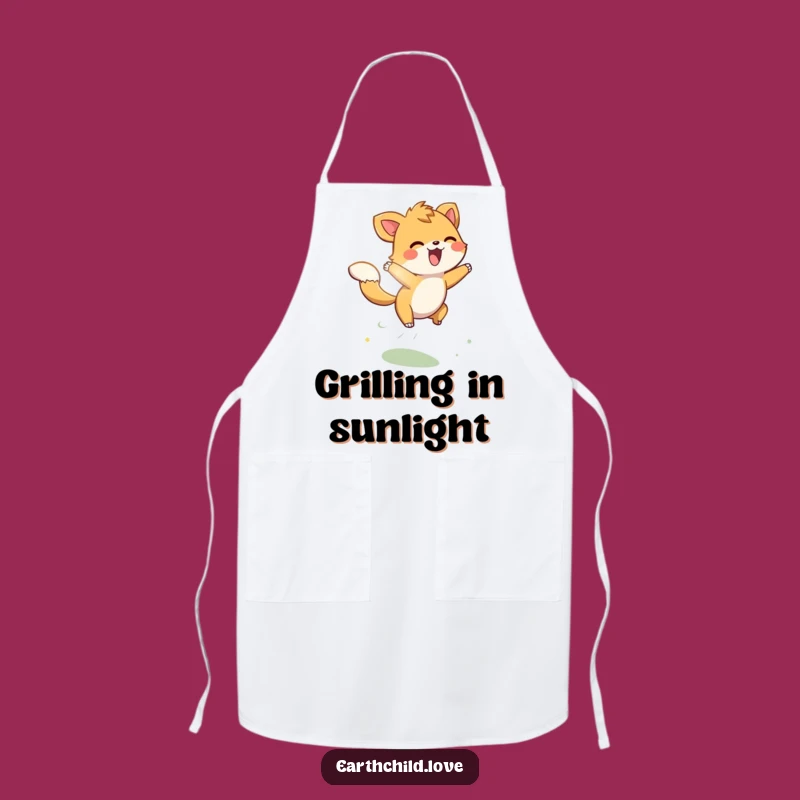 Funny Animal Sunbeam Leaper Apron: Energetic Kitchenwear for Joyful Cooks Gift