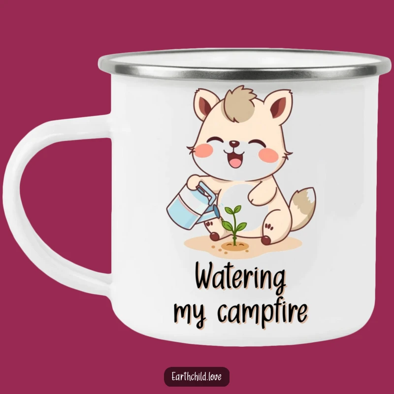 Funny Animal Gardener Camping Mug: Durable & Hilarious Outdoor Plant Lover Gift
