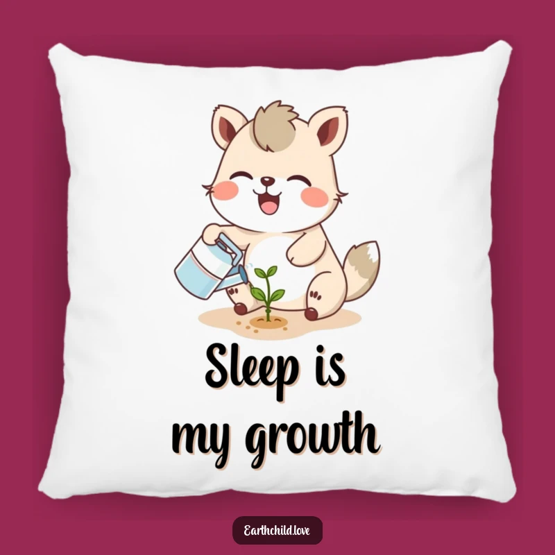 Funny Animal Gardener Pillow: Cute & Cozy, Hilarious Plant Accent Gift