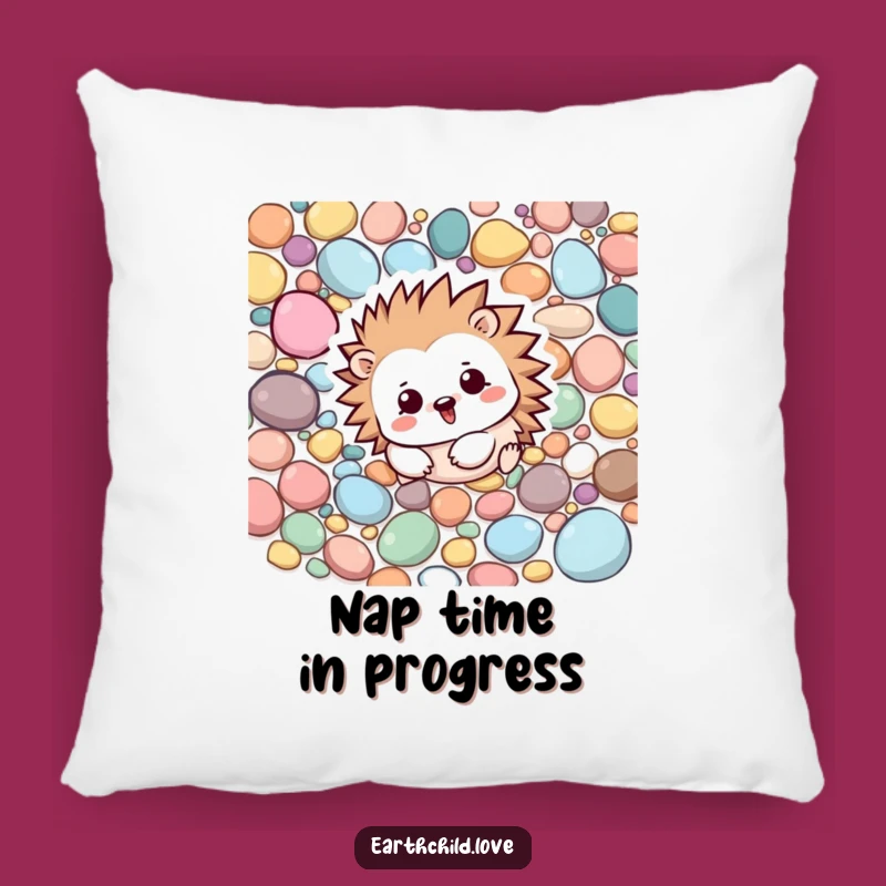 Funny Kawaii Hedgehog Pillow - Cozy Cushion for Playful Decor