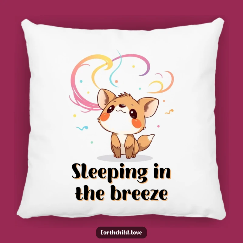 Funny Animal Wind Watcher Pillow: Cozy & Whimsical Accent for Dreamers Gift
