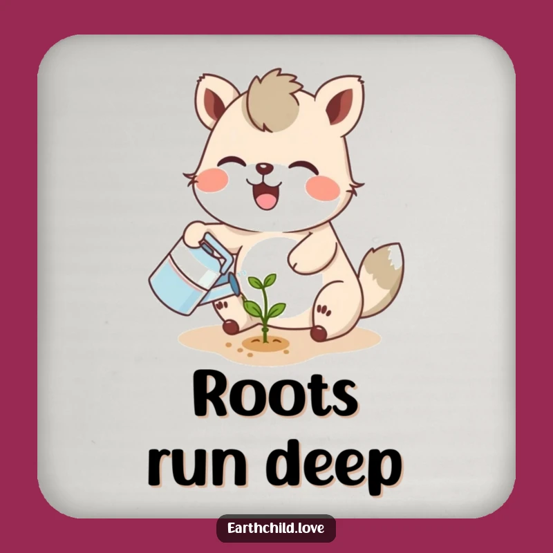 Funny Animal Gardener Coaster: Hilarious Protection for Plant Lovers Gift