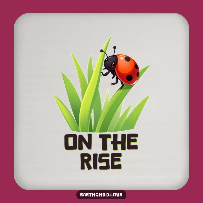 Funny Kawaii Ladybug Drink Coaster: Protect Surfaces with Cute Charm