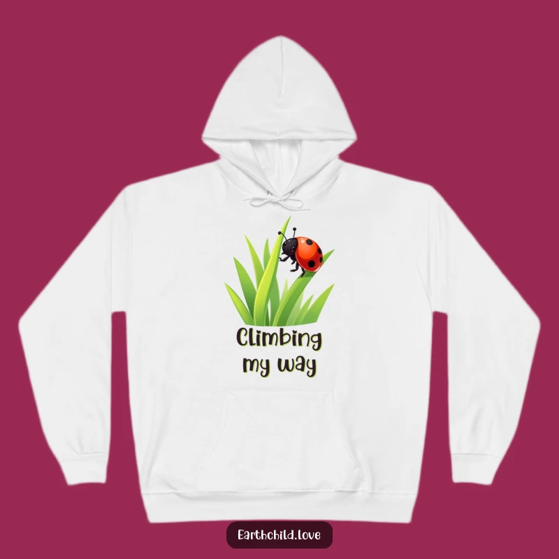 Funny Kawaii Ladybug Grass Hoodie: Cozy & Cute Gift for All Ages