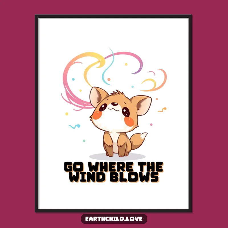Funny Free Printable Wall Art: Wind Watching Animal - Downloadable DIY Gift Decor!