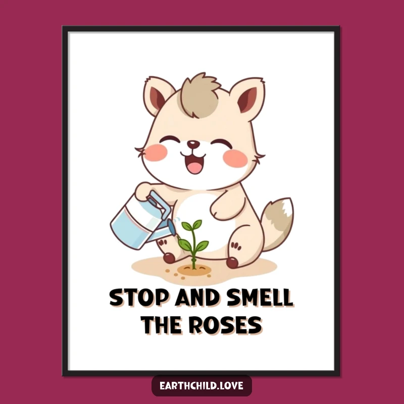 Funny Free Printable Wall Art: Growing Garden Animal - Downloadable DIY Gift Decor!