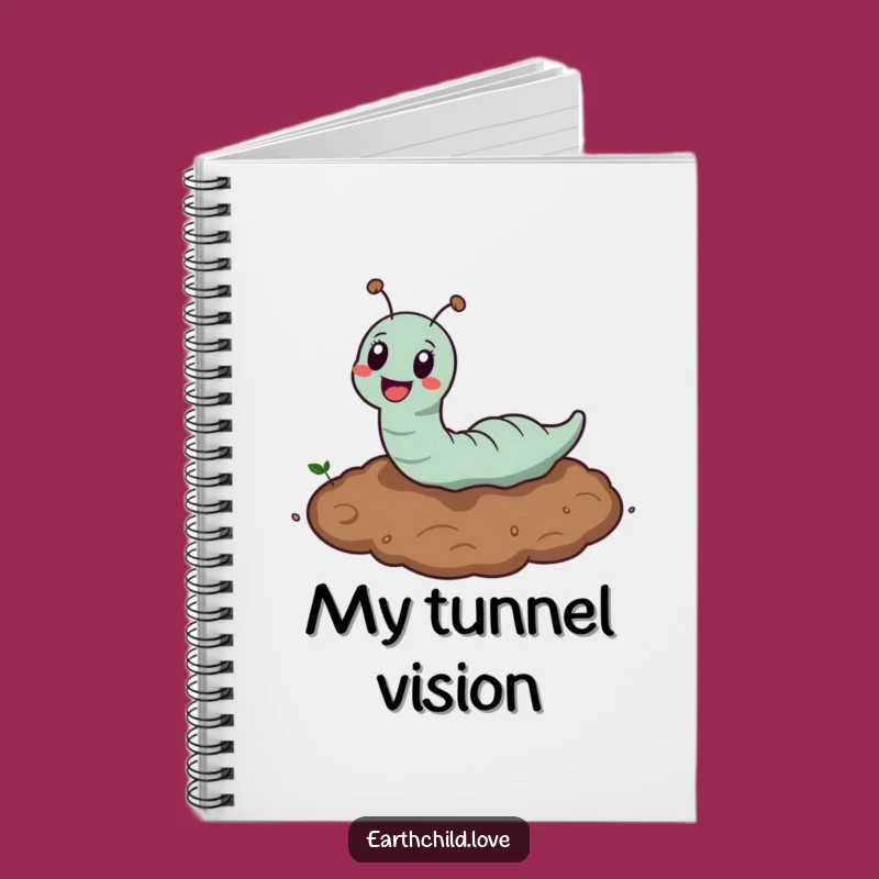 Funny Kawaii Earthworm Notebook: Journal Your Thoughts with Garden Fun