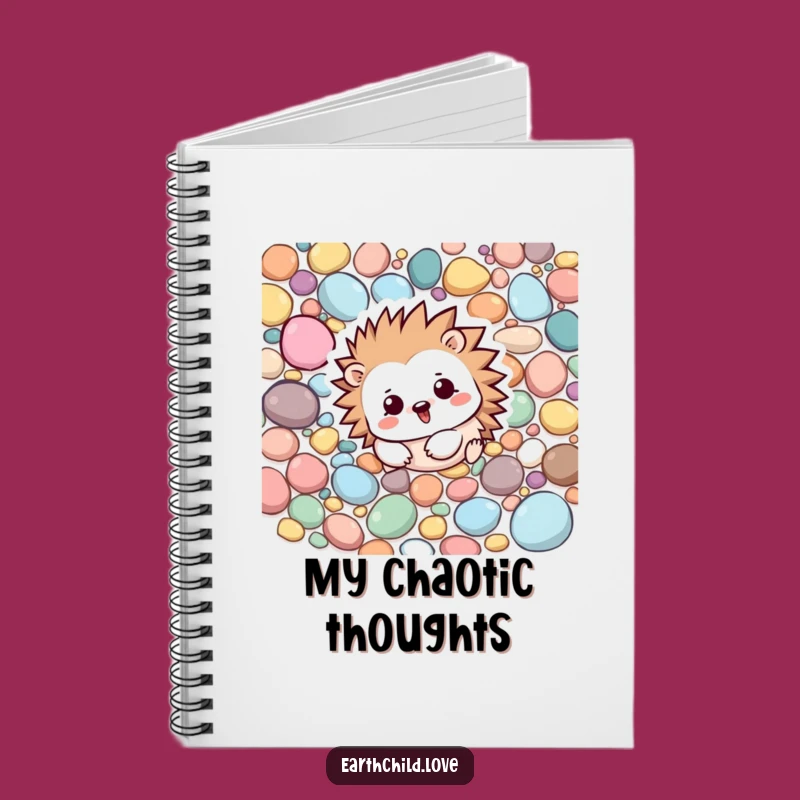 Funny Kawaii Hedgehog Notebook - Lined Journal for Playful Ideas & Notes